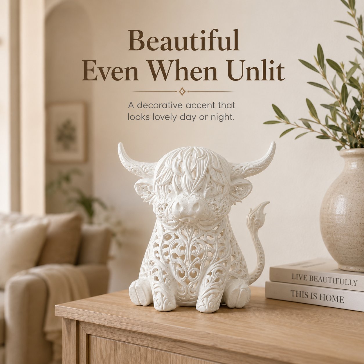 🐮 Highland Cow Projection Night Light — Glow & Cast Magical Patterns! ✨🌙