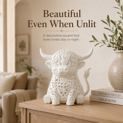 🐮 Highland Cow Projection Night Light — Glow & Cast Magical Patterns! ✨🌙