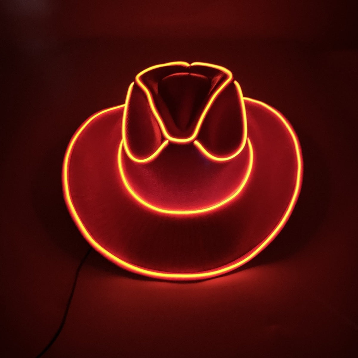 Light Up the Night 👻 LED Glow Cowboy Hat – Halloween Party Costume