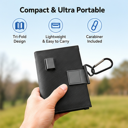 ☀️Tri-fold Solar Charger Bag – 10W Portable Solar Power Bank