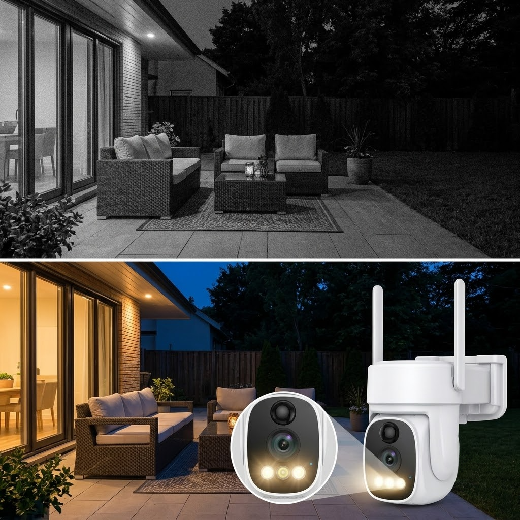 ☀️Solar‑Powered Outdoor Security WiFi Camera