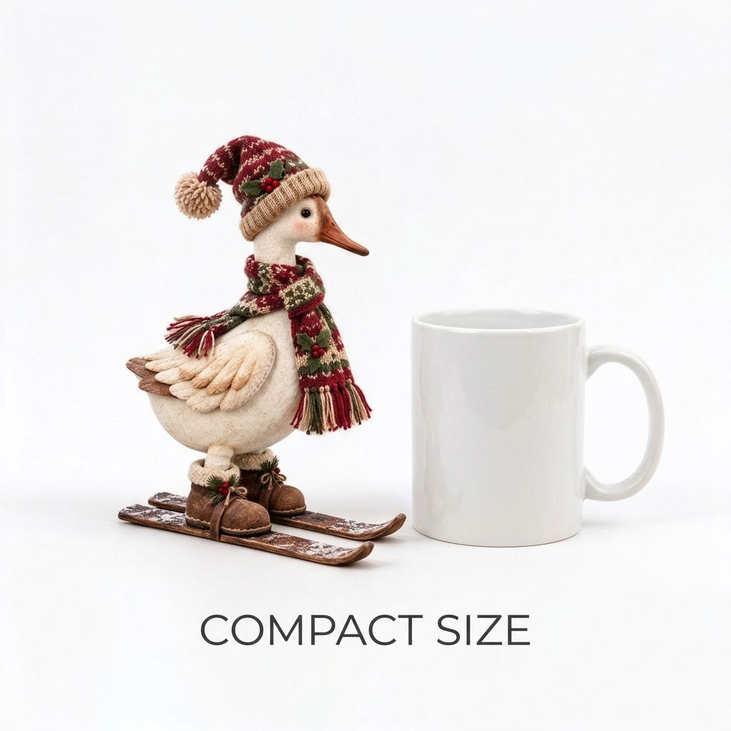 🎄Vintage-Style Christmas Goose Figurine | Vintage Farmhouse Christmas Goose Statue