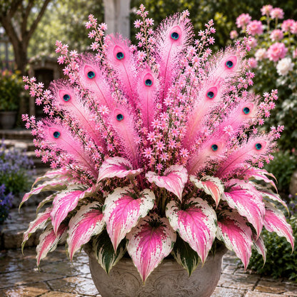 🦚 Rare Peacock Flame Hosta – A Shade-Loving Beauty That Gets Better Every Year
