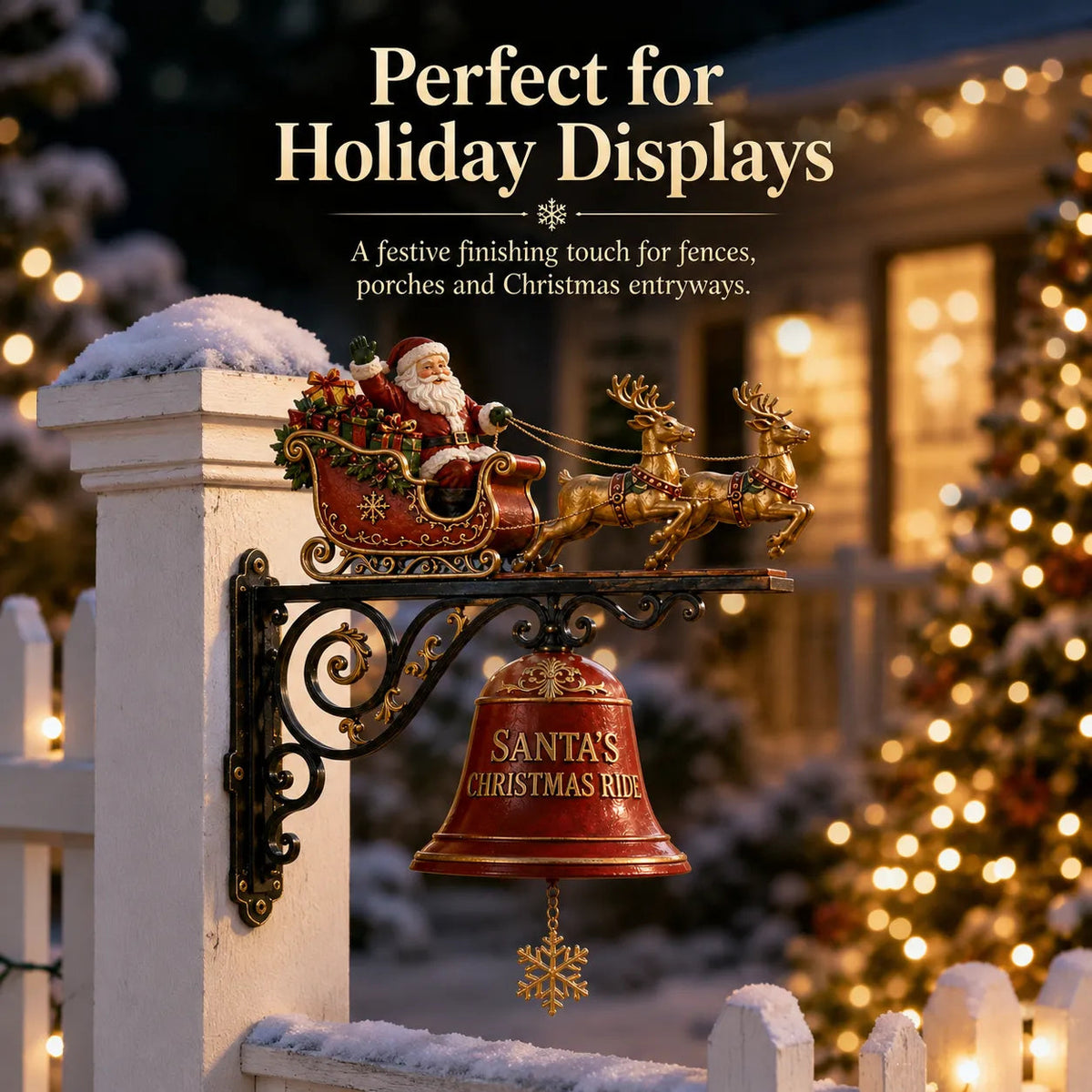 🎅🔔Santa Sleigh Decorative Door Bell