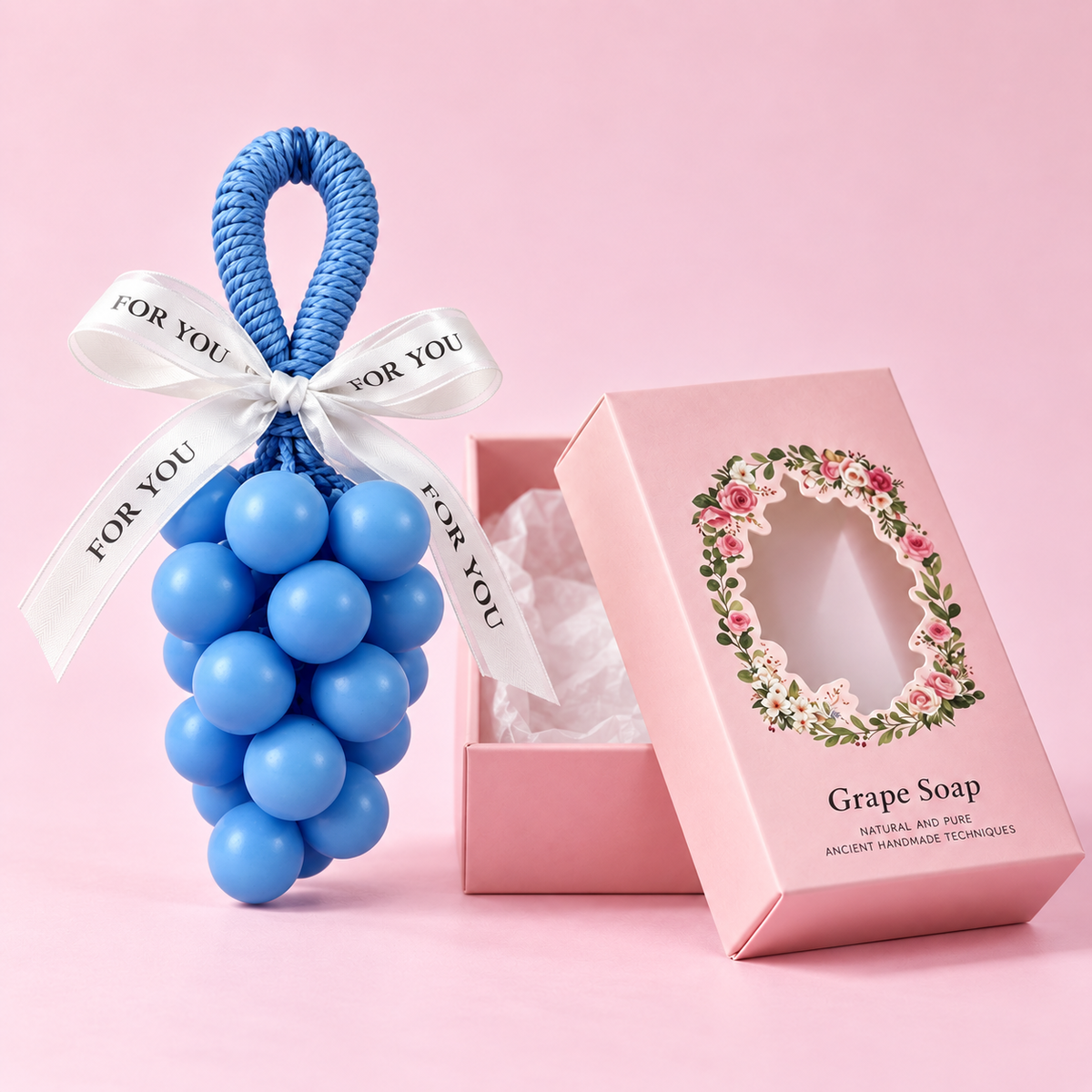 🍇 Handmade Grape Soap – Small-Batch Natural Oil Soap with Gentle Scent 💜