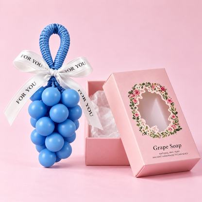 🍇 Handmade Grape Soap – Small-Batch Natural Oil Soap with Gentle Scent 💜
