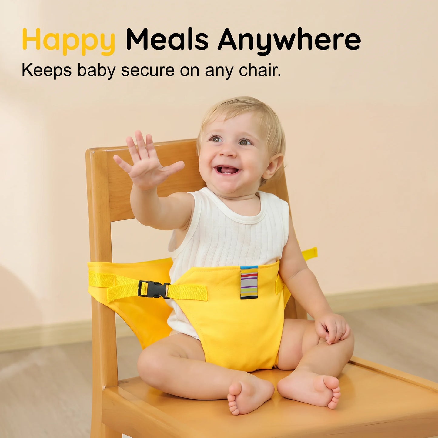 👶🛡️Baby High Chair Seat Belts - Portable Dining Straps Holder