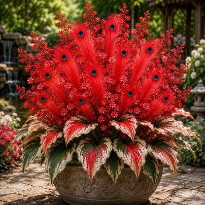 🦚 Rare Peacock Flame Hosta – A Shade-Loving Beauty That Gets Better Every Year