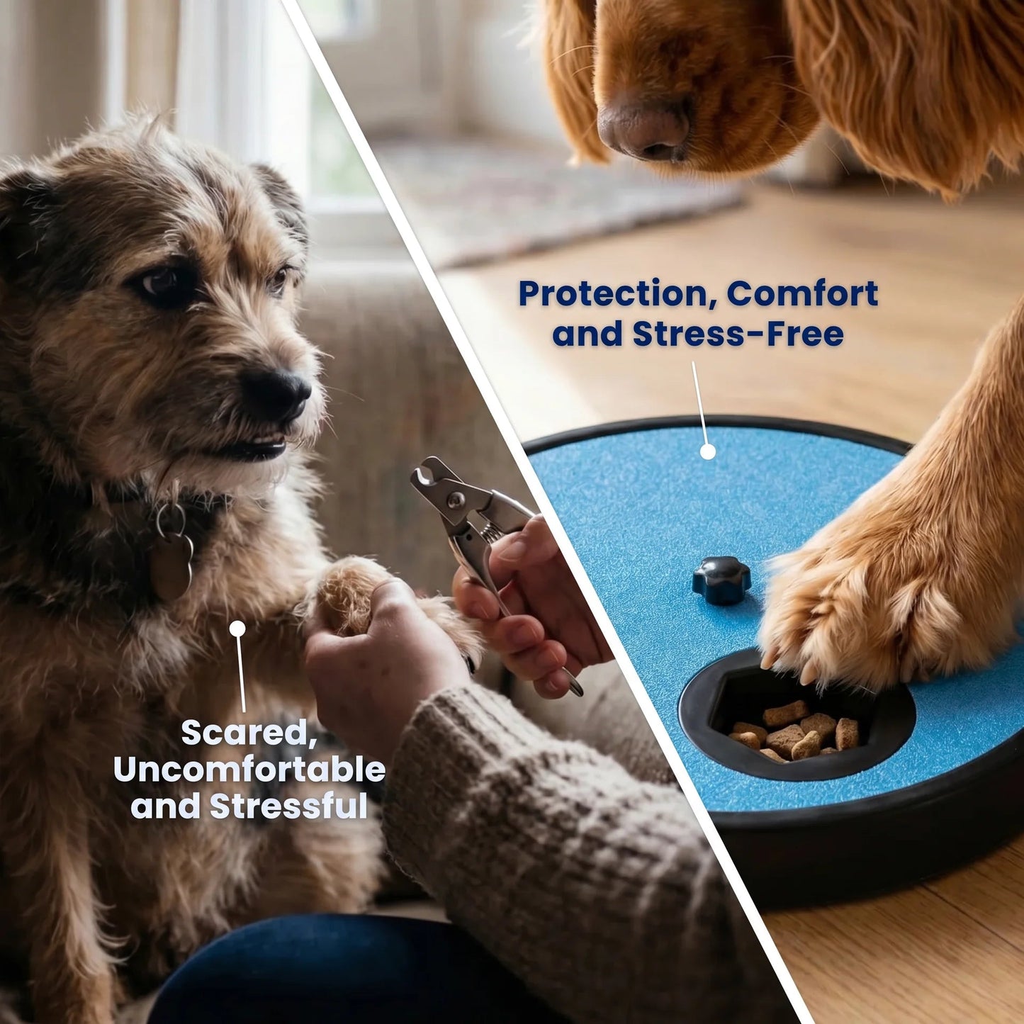 🦮3‑in‑1 Interactive Dog Nail Grinding & Treat Feeding Turntable