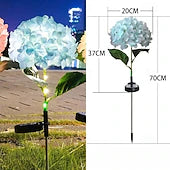🌷Solar Hydrangea Flower Garden Stake Lights