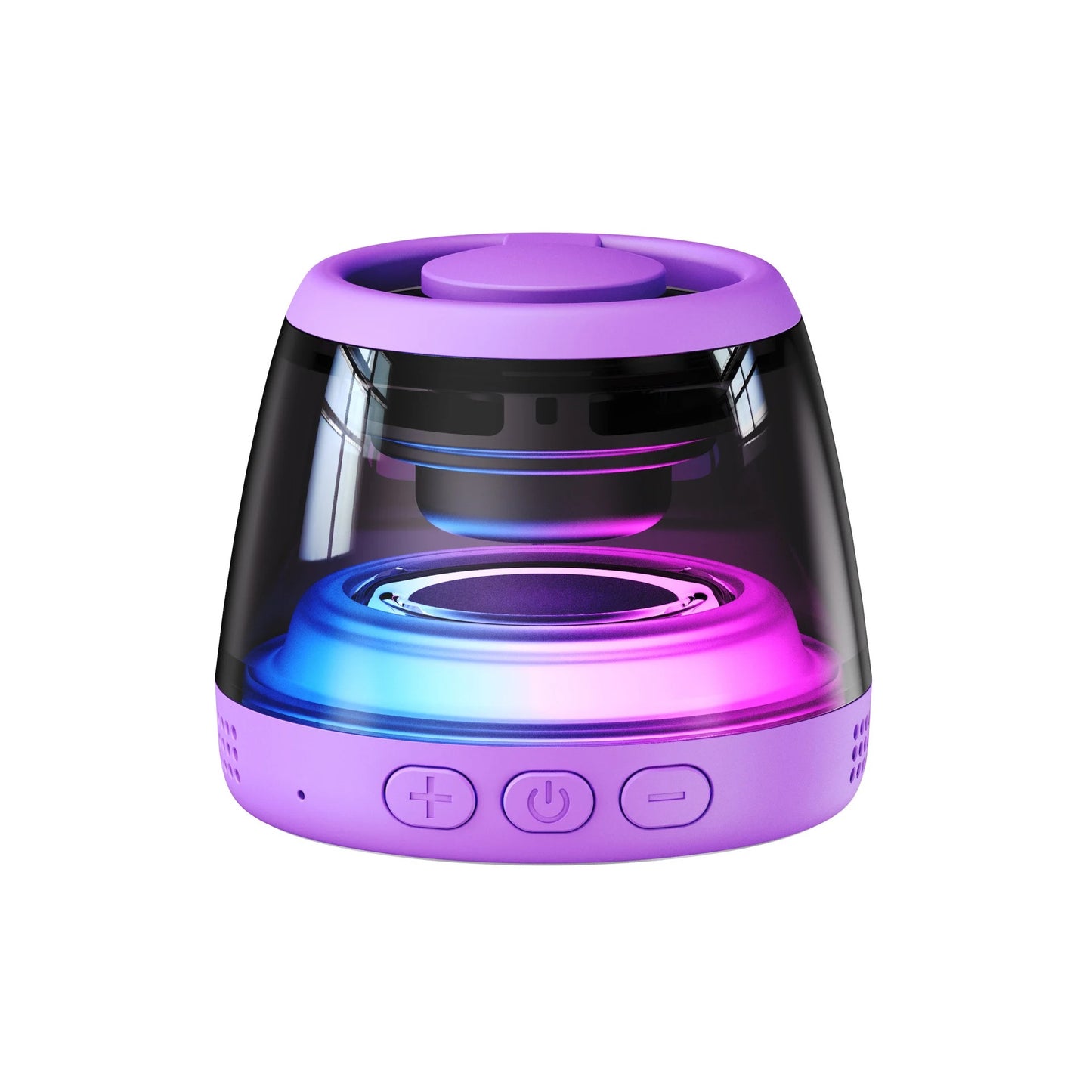 🧲🔊Mini Magnetic Bluetooth Speaker – 360° Stereo Sound, RGB Lights & TF Card
