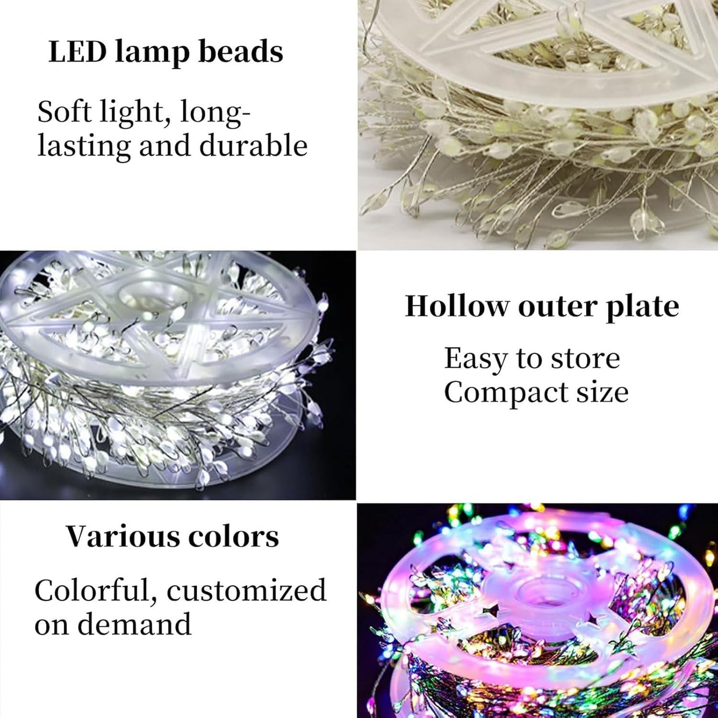 🎅 Christmas Decor String Lights – Waterproof Remote Control LED Fairy Lights for Xmas Tree & Home