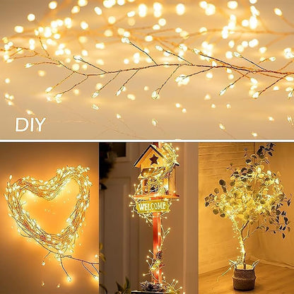 🎅 Christmas Decor String Lights – Waterproof Remote Control LED Fairy Lights for Xmas Tree & Home
