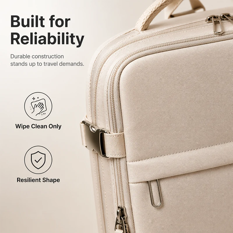 💼 Professional Travel Backpack with USB Port – 180° Opening Laptop Bag for Business Commute