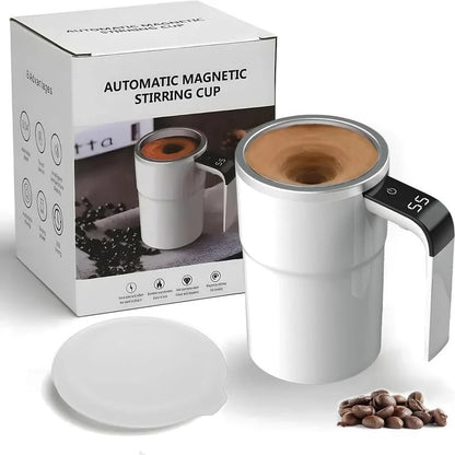 ☕ 380ml Electric Self-Stirring Coffee Mug – USB Rechargeable with LED Temperature Display & 304 Stainless Steel Liner