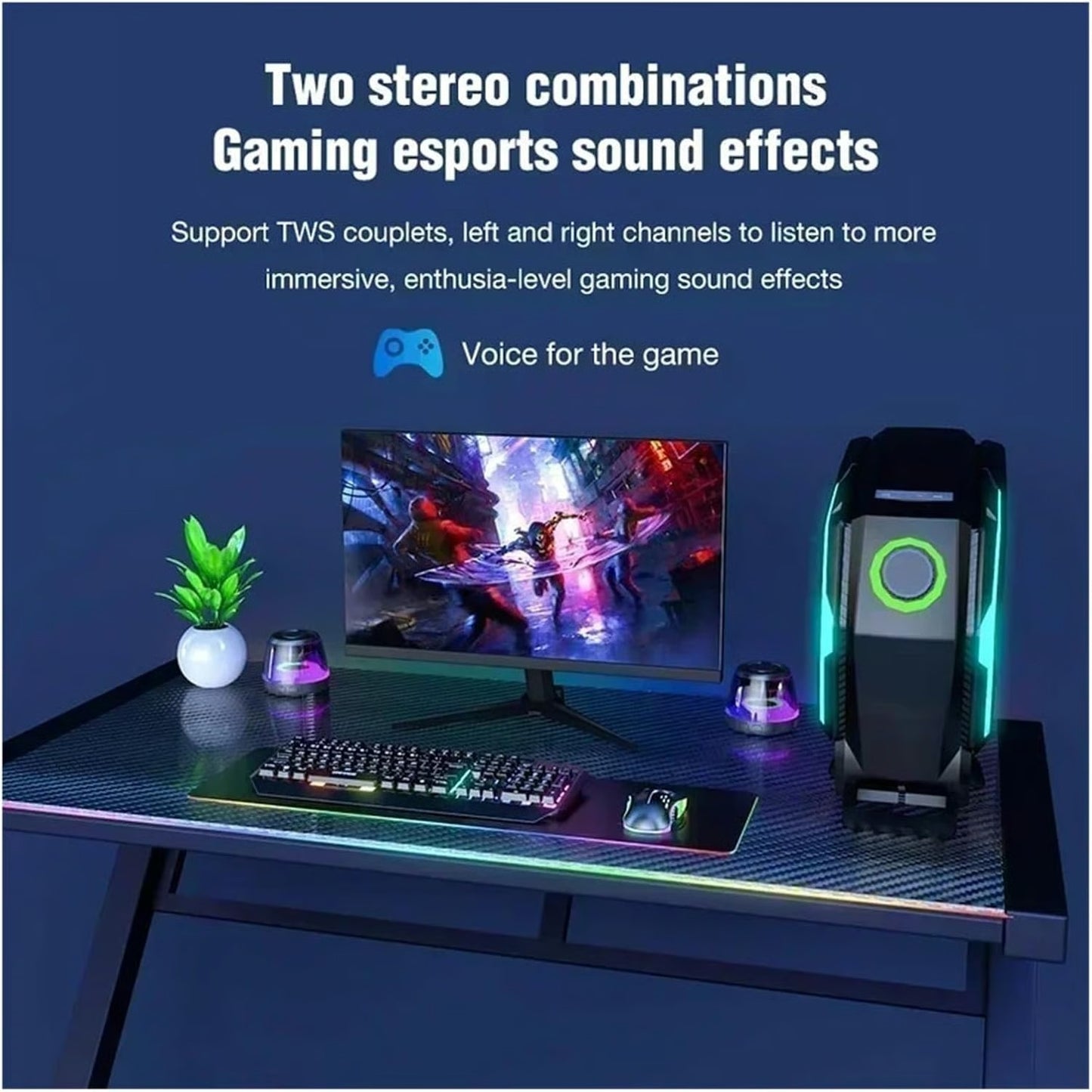 🧲🔊Mini Magnetic Bluetooth Speaker – 360° Stereo Sound, RGB Lights & TF Card
