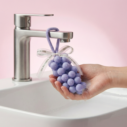 🍇 Handmade Grape Soap – Small-Batch Natural Oil Soap with Gentle Scent 💜