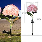 🌷Solar Hydrangea Flower Garden Stake Lights