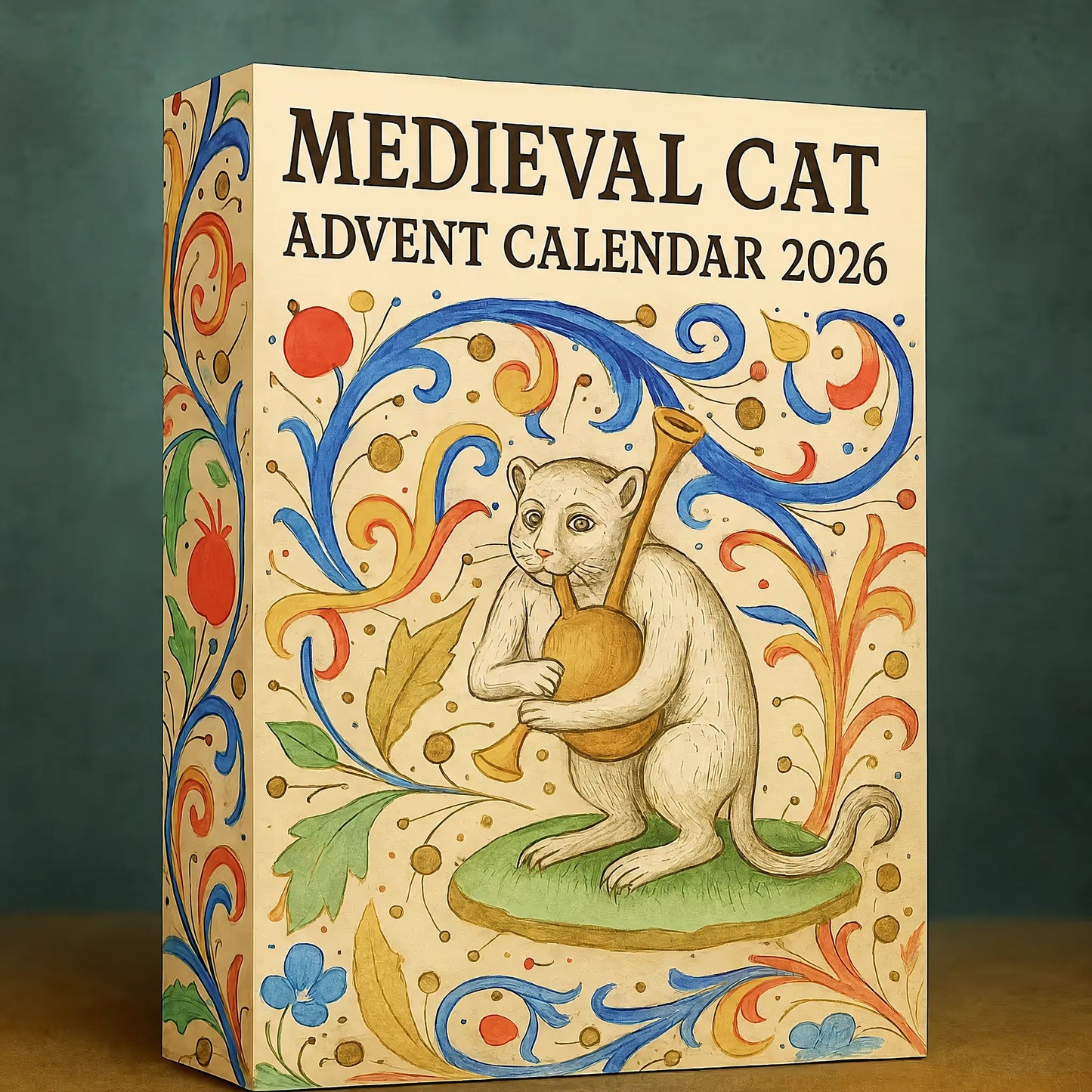 🏰 Medieval Cat Advent Calendar – 24 Unique Ornaments, A Whimsical Holiday Countdown for Cat Lovers & Collectors