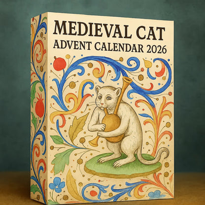 🏰 Medieval Cat Advent Calendar – 24 Unique Ornaments, A Whimsical Holiday Countdown for Cat Lovers & Collectors