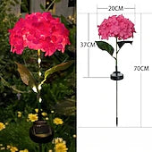 🌷Solar Hydrangea Flower Garden Stake Lights