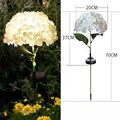 🌷Solar Hydrangea Flower Garden Stake Lights