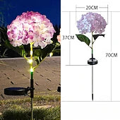 🌷Solar Hydrangea Flower Garden Stake Lights