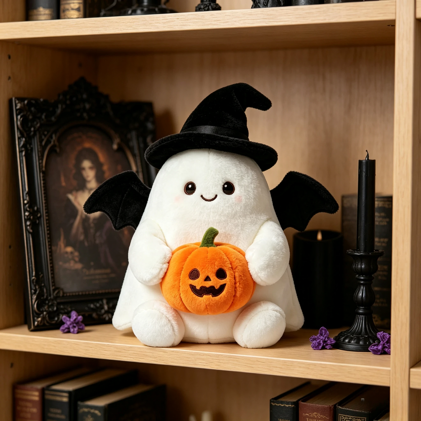 👻Halloween Cute Ghost Plush Doll, Spooky‑Cute Stuffed Ghost Toy for Home Party Decoration, Ideal Halloween Holiday Gift