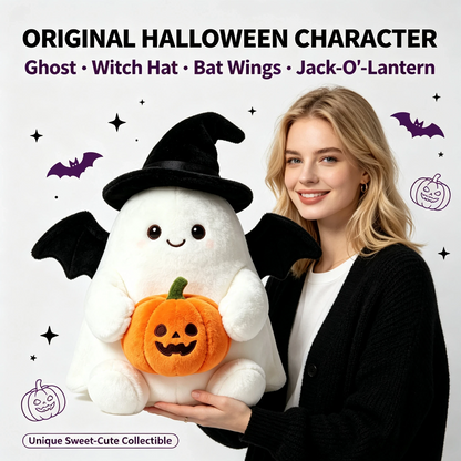 👻Halloween Cute Ghost Plush Doll, Spooky‑Cute Stuffed Ghost Toy for Home Party Decoration, Ideal Halloween Holiday Gift