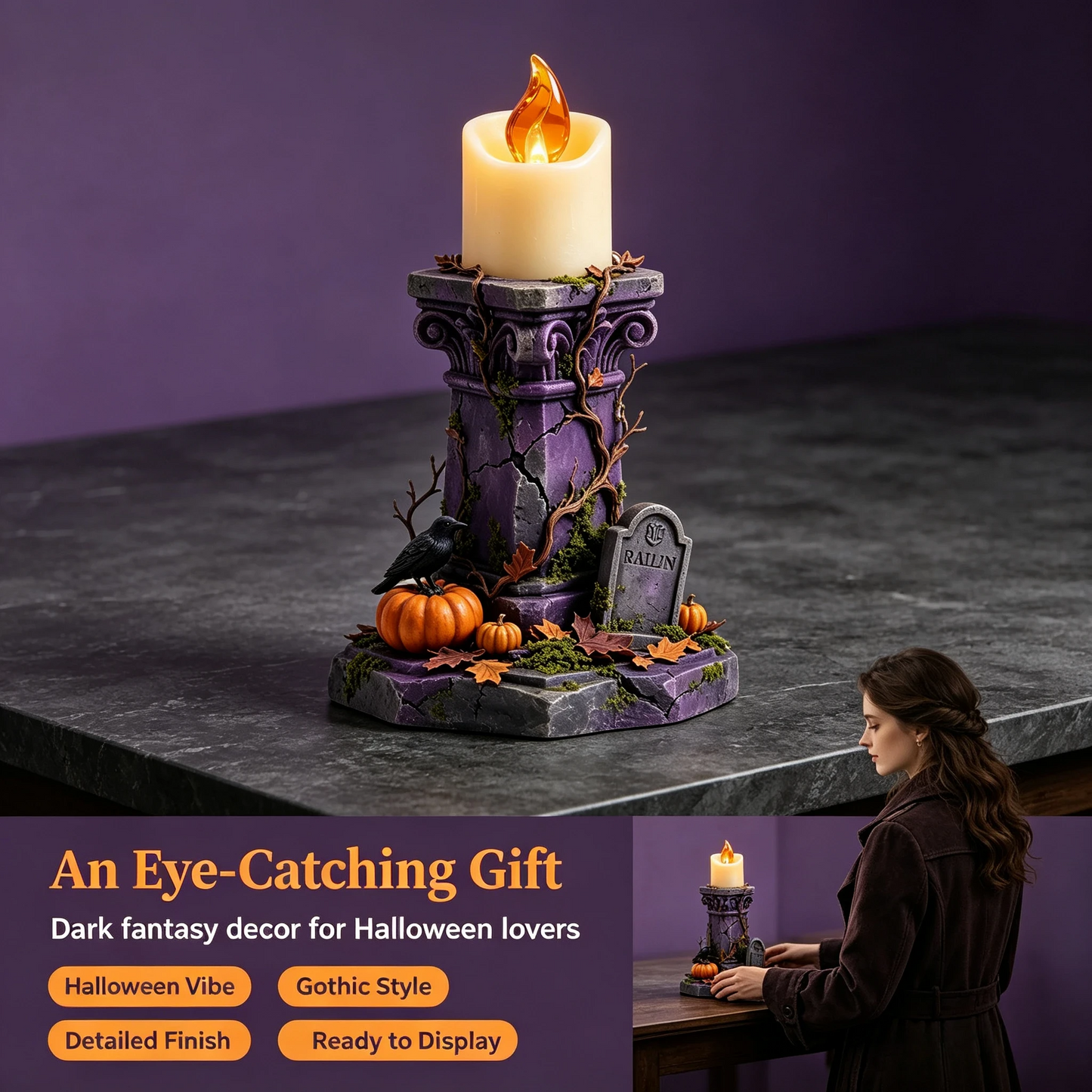 🕯️Halloween Spooky Halloween Table Decor🎃