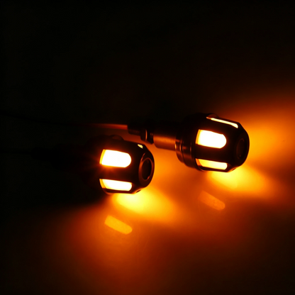 ⚡ LED Motorcycle Bar End Turn Signals – 4 Colors, Universal Fit 99% of Models⚡