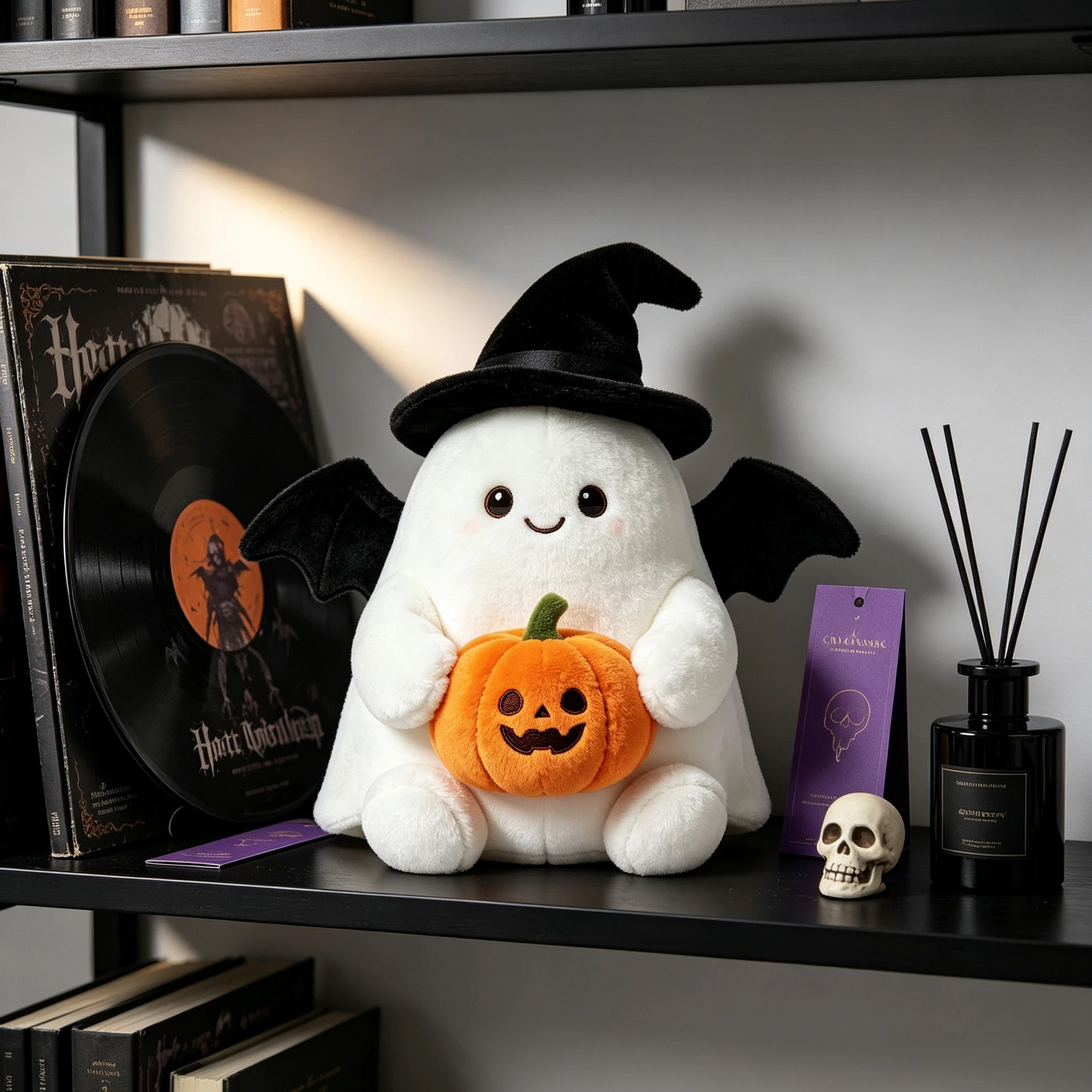 👻Halloween Cute Ghost Plush Doll, Spooky‑Cute Stuffed Ghost Toy for Home Party Decoration, Ideal Halloween Holiday Gift