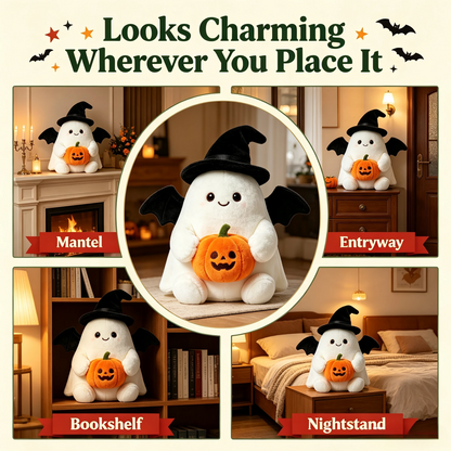 👻Halloween Cute Ghost Plush Doll, Spooky‑Cute Stuffed Ghost Toy for Home Party Decoration, Ideal Halloween Holiday Gift