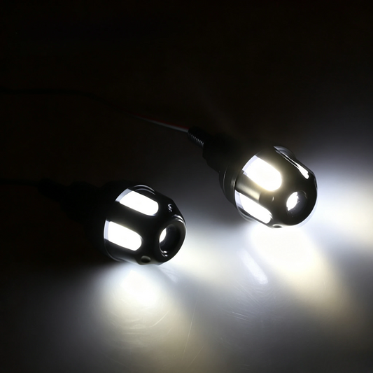 ⚡ LED Motorcycle Bar End Turn Signals – 4 Colors, Universal Fit 99% of Models⚡
