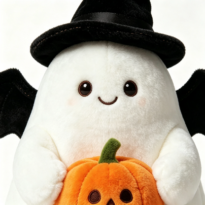 👻Halloween Cute Ghost Plush Doll, Spooky‑Cute Stuffed Ghost Toy for Home Party Decoration, Ideal Halloween Holiday Gift