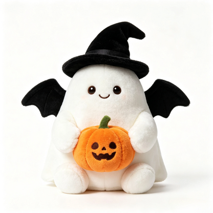 👻Halloween Cute Ghost Plush Doll, Spooky‑Cute Stuffed Ghost Toy for Home Party Decoration, Ideal Halloween Holiday Gift