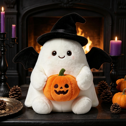 👻Halloween Cute Ghost Plush Doll, Spooky‑Cute Stuffed Ghost Toy for Home Party Decoration, Ideal Halloween Holiday Gift