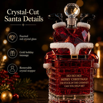🎅 Crystal Santa Decanter