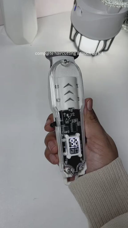 ⚡ Transparent Cordless Hair Trimmer