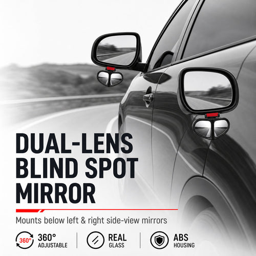 🔥🚗 360° Blind Spot Wide-Angle Rearview Mirror