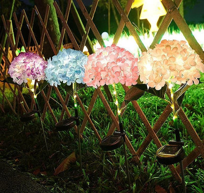 🌷Solar Hydrangea Flower Garden Stake Lights
