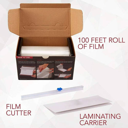 📜 9 Inch 100ft Roll Laminating Film | 3 Mil Ultra Clear Heat Laminator Roll Film