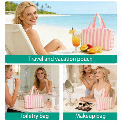 🎀 Hanging Travel Toiletry Bag | Multi-Compartment Waterproof Makeup Organizer