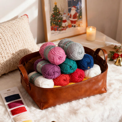 🧶Crochet Yarn Advent Calendar Box  2026🎉– 24 days featuring yarn, crochet tools, patterns, and creative surprises.