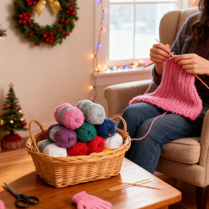 🧶Crochet Yarn Advent Calendar Box  2026🎉– 24 days featuring yarn, crochet tools, patterns, and creative surprises.