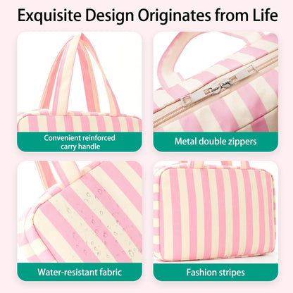🎀 Hanging Travel Toiletry Bag | Multi-Compartment Waterproof Makeup Organizer