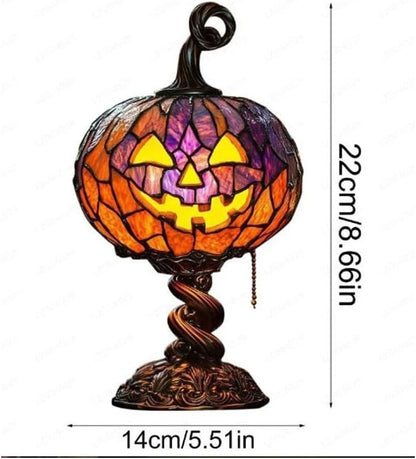 🎃Halloween Stained Glass Style Pumpkin Table Lamp