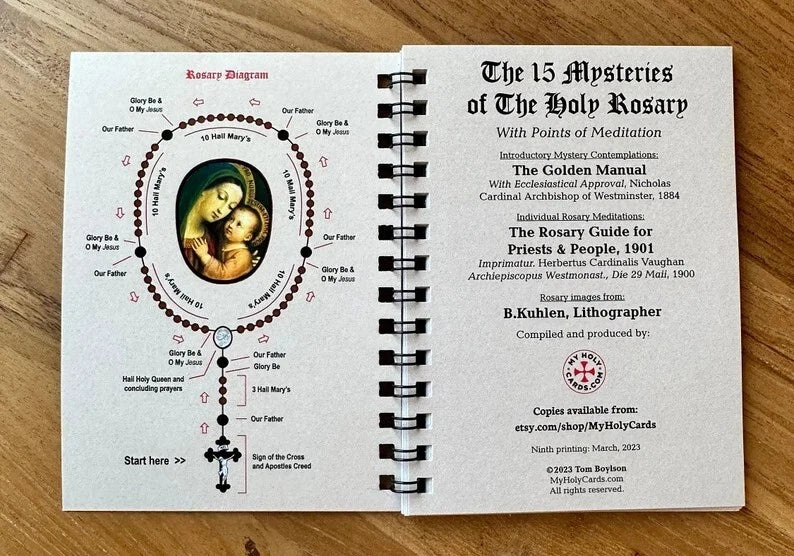 ✝️Pocket Size Rosary Meditation Book✝️The Rosary The Prayer That Saved My Life