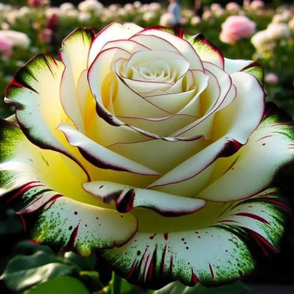 🌹 Rare Patterned Rainbow Rose Seeds