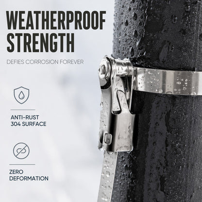 ✨Heavy Duty Stainless Steel Cable Tie with Flip Lock Buckle（10 PCS）